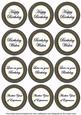 Black Check Birthday Mix Sentiment Round Toppers