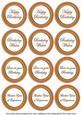 Borange Check Birthday Mix Sentiment Round Toppers