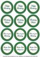 Dgreen Check Birthday Mix Sentiment Round Toppers