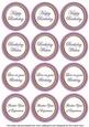 Lilac Check Birthday Mix Sentiment Round Toppers