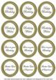 Olive Check Birthday Mix Sentiment Round Toppers