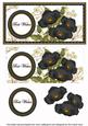 Black Poppy Best Wishes Dl Decoupage Topper
