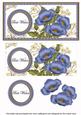 Blue Poppy Best Wishes Dl Decoupage Topper