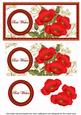 Red Poppy Best Wishes Dl Decoupage Topper