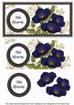 Dblue Poppies in Sympathy Dl Decoupage Topper