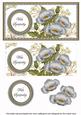 Silver Poppies in Sympathy Dl Decoupage Topper