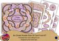 Lilac Lotus Happy Birthday 3D Rosette 8in Card Front Kit