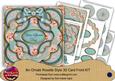 Teal Lotus Special Day 3D Rosette 8in Card Front Kit