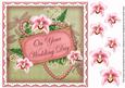 Pink g Orchids Wedding Day 8in Vintage Topper