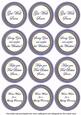 Blue Check Get Well Soon Mix Sentiment Round Toppers