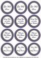 Dblue Check Get Well Soon Mix Sentiment Round Toppers