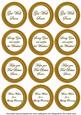 Gold Check Get Well Soon Mix Sentiment Round Toppers