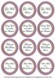 Lilac Check Get Well Soon Mix Sentiment Round Toppers