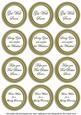 Olive Check Get Well Soon Mix Sentiment Round Toppers