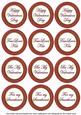 Dred Check Valentine Mix Sentiment Round Toppers