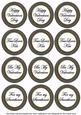 Black Check Valentine Mix Sentiment Round Toppers