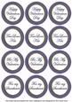 Dblue Check Valentine Mix Sentiment Round Toppers