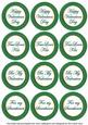 Dgreen Check Valentine Mix Sentiment Round Toppers
