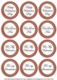 Pink Check Valentine Mix Sentiment Round Toppers