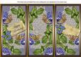 Blue Roses Happy Birthday Quick Tri-fold Card