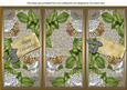 Silver Roses Happy Birthday Quick Tri-fold Card