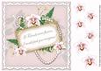 White Orchids If Friends Were. 8in Vintage Decoupage Topper