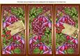 Cerise Fushsia Valentines Day Quick Tri-fold Card