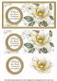 Cream Magnolia If Friends Were Dl Decoupage Topper