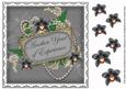 Silver Orchids Year of Experience 8in Decoupage Topper