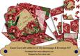 Red Orchid Mothers Day Easel Bracket Card & Envelope Kit
