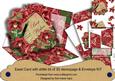 Red Orchid Best Wishes Easel Bracket Card & Envelope Kit