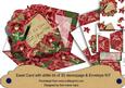 Red Orchid Special Day Easel Bracket Card & Envelope Kit