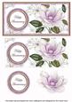Lilac Magnolia Happy Anniversary Dl Decoupage Topper