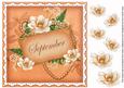 Borange Magnolia September 8in Vintage Decoupage Topper