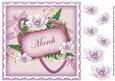 Lilac Magnolia March 8in Vintage Decoupage Topper