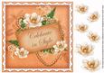Borange Magnolia Celebrate 8in Vintage Decoupage Topper