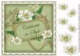 Olive Magnolia Celebrate 8in Vintage Decoupage Topper