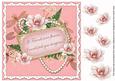 Pink Magnolia If Friends - 8in Vintage Decoupage Topper