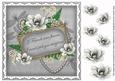 Silver Magnolia If Friends - 8in Vintage Decoupage Topper
