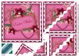 Cerise Orchid Easter Wishes 6in Duo Wavy Corner Stacker