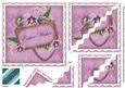 Lilac Orchid Easter Wishes 6in Duo Wavy Corner Stacker