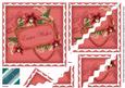 Red Orchid Easter Wishes 6in Duo Wavy Corner Stacker