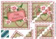 Pink g Orchid Mothers Day 6in Duo Wavy Corner Stacker