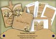 Cream Bells Wedding Vintage Pocket Pull Card Kit