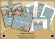 Pink Rose Blue Mothers Day Vintage Pocket Pull Card Kit