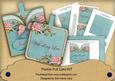 Pink Rose Turq Just for You Vintage Pocket Pull Card Kit