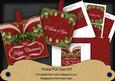 Red Christmas Holly Both of You Vintage Pocket Pull Card Kit