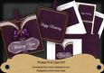 Plain Purple Stripe Birthday Vintage Pocket Pull Card Kit