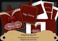Plain Red Stripe Birthday Vintage Pocket Pull Card Kit