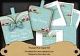 Turq Owls Birthday Vintage Pocket Pull Card Kit